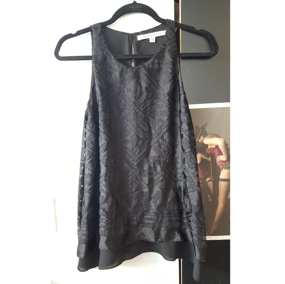 Max Studio Tops - Max Studio Black Embellished Top